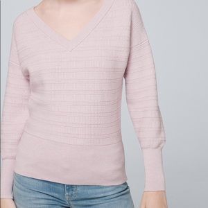 Cozy WHBM deep v sweater